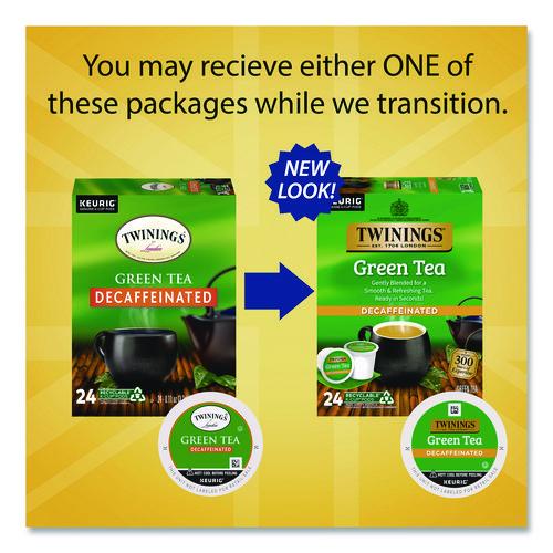 Image of TWININGS® TNA90557 Tea K-Cups, Decaf Green Tea, 0.11 oz, 24/Box