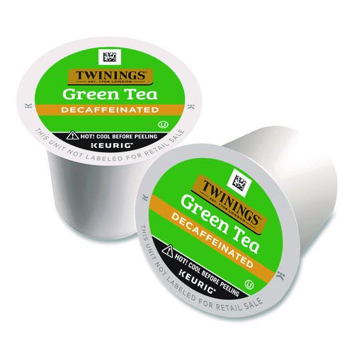 Image of TWININGS® TNA90557 Tea K-Cups, Decaf Green Tea, 0.11 oz, 24/Box