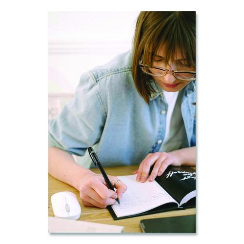 Image of uniball® 1768013 Jetstream 101 Hybrid Gel Pen, Stick, Bold 1 mm, Red Ink, Black/Red Barrel, Dozen