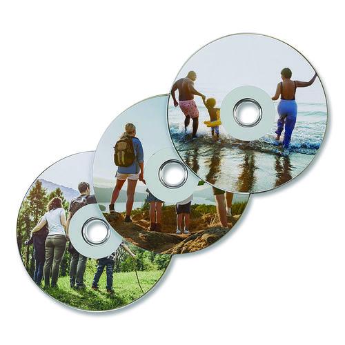 Image of Verbatim® 71126 Inkjet Media Labels, Matte White, 50 Sheets/Pack