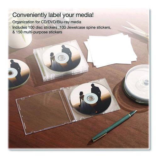 Image of Verbatim® 71126 Inkjet Media Labels, Matte White, 50 Sheets/Pack