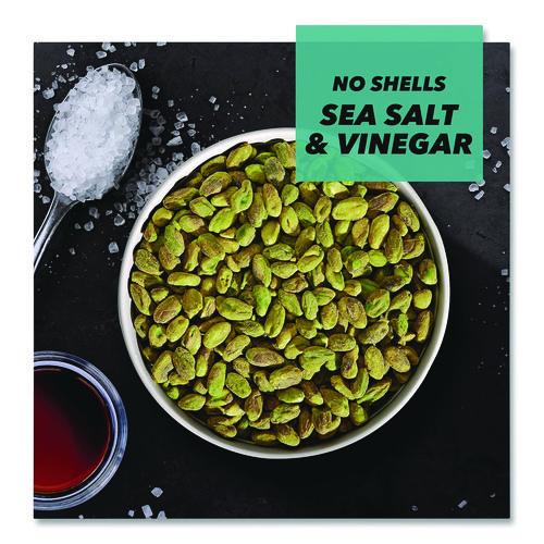 Image of Paramount Farms® PAR70033 Wonderful No Shells Pistachios, Sea Salt and Vinegar, 2.25 oz Bag, 8/Box