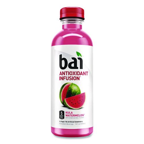 Image of Bai CAD02342 Antioxidant Infused Beverage, Kula Watermelon 18 oz Bottle, 12/Carton