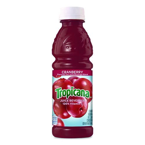 Image of Tropicana® TRO000838 JUICE BEVERAGE, CRANBERRY, 10 OZ BOTTLE, 24/CARTON