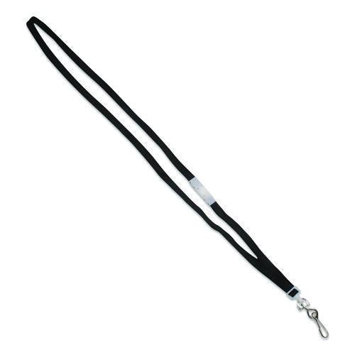 Image of Advantus Deluxe Safety Lanyards, Metal J-Hook Style, 36" Long, Black, 24/Box