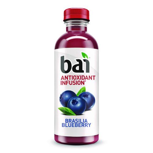 Image of Bai CAD00401 Antioxidant Infused Beverage, Brasilia Blueberry, 18 oz Bottle, 12/Carton