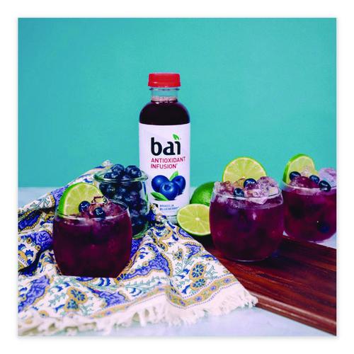 Image of Bai CAD00401 Antioxidant Infused Beverage, Brasilia Blueberry, 18 oz Bottle, 12/Carton