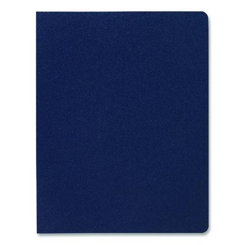 Image of Swingline® GBC® 25730 Solids Presentation Covers for Binding Systems, Plastic, Round Corners, 11 x 8.75, Navy, 25/Pack