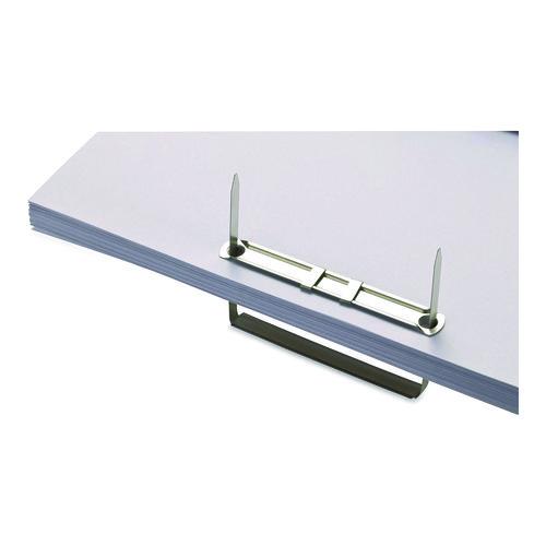 Image of Officemate OIC99711 Two-Prong File Fastener Sets, 2" Capacity, 2.75" Center to Center, Silver, 50/Box