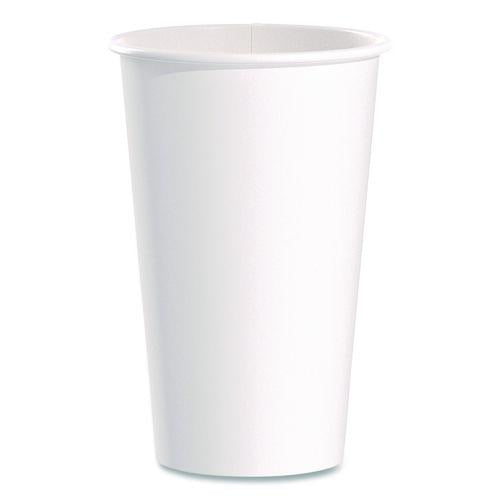 Image of SOLO® 316W-2050 Paper Hot Cups, 16 oz, White, 50/Pack