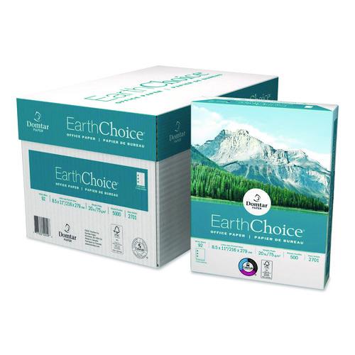 Image of Domtar 2700/40475 Earthchoice Office Paper, 92 Bright, 20 Lb Bond Weight, 8.5 X 11, White, 500 Sheets/ream, 10 Reams/carton