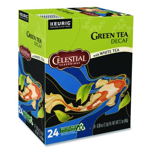 Image of Celestial Seasonings® 5000330012 Decaffeinated Green Tea K-Cups, 24/box