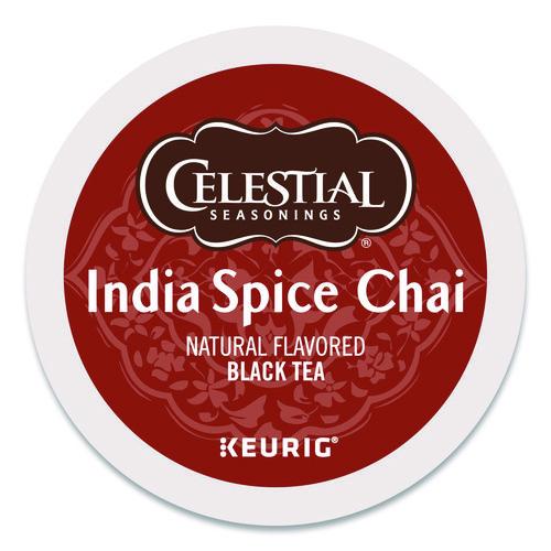 Image of Celestial Seasonings® 5000330013 India Spice Chai Tea K-Cups, 24/box