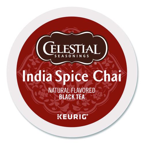 Image of Celestial Seasonings® 5000330013 India Spice Chai Tea K-Cups, 96/carton