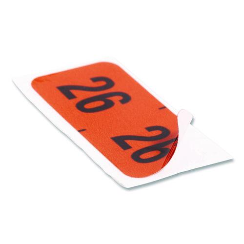 Image of Smead Yearly End Tab File Folder Labels, 0.75 x 1.5, Orange, 500/Roll
