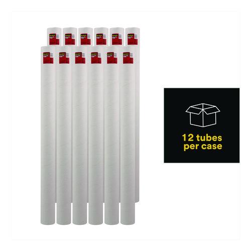 Image of Scotch 7982 Mailing Tube, 48" Long, 4" Diameter, White, 12/Carton