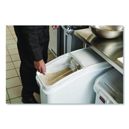 Image of Rubbermaid® Commercial FG360088WHT ProSave Mobile Ingredient Bin, 20.57 gal, 13.13 x 29.25 x 28, White, Plastic
