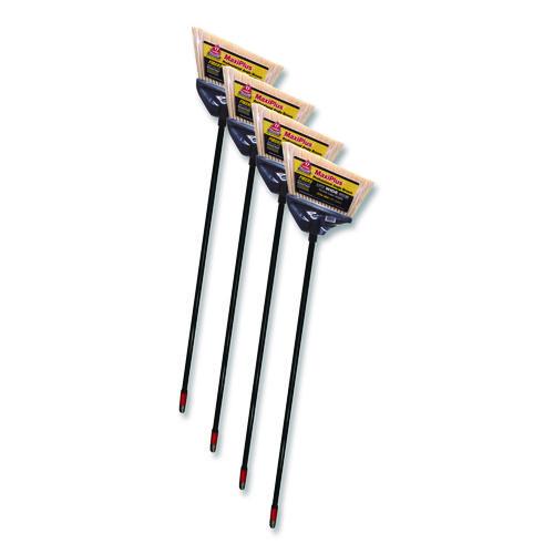 Image of O-Cedar® Commercial 91351 MaxiPlus Professional Angle Broom, 51" Length, Black, 4/Carton