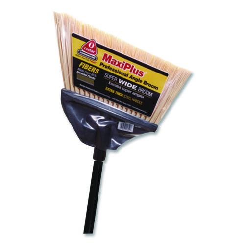 Image of O-Cedar® Commercial 91351 MaxiPlus Professional Angle Broom, 51" Length, Black, 4/Carton