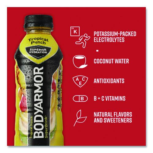 Image of BodyArmor 100008-1.4 SuperDrink Sports Drink, Tropical Punch, 16 oz Bottle, 12/Pack