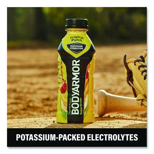 Image of BodyArmor 100008-1.4 SuperDrink Sports Drink, Tropical Punch, 16 oz Bottle, 12/Pack