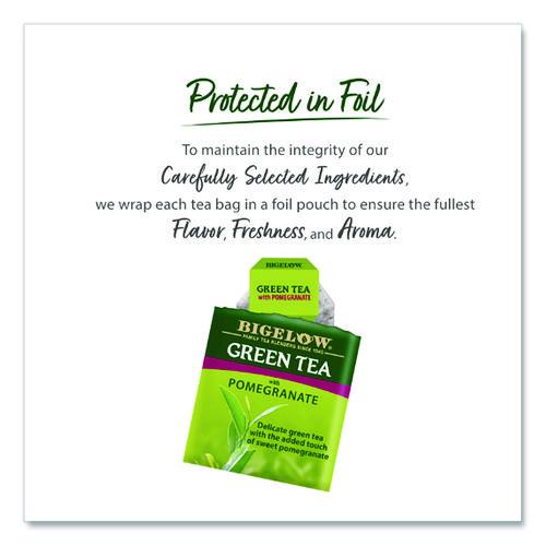 Image of Bigelow® RCB10363 Green Tea With Pomegranate, 0.07 Oz Tea Bag, 28/box