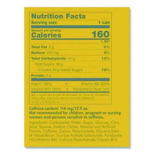 Image of Red Bull® RBD28162 The Yellow Edition Tropical Energy Drink, Tropical Punch, 8.4 oz Can, 24/Carton