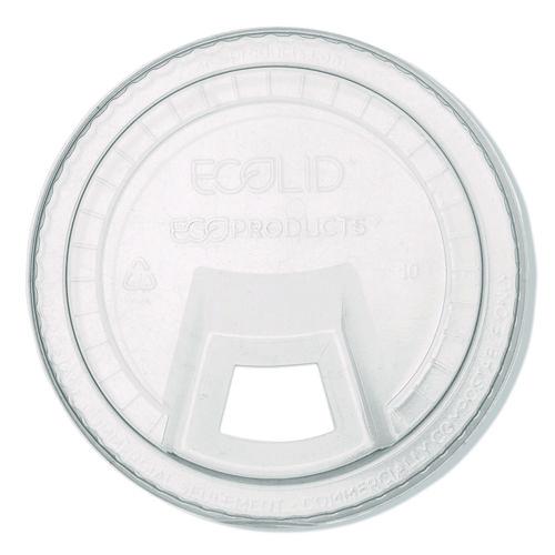 Image of Eco-Products® EP-FLCS GreenStripe Cold Cup Sip Lids, Fits 9 oz/12 oz to 24 oz Cold Cups, Plastic, Clear, 1,000/Carton