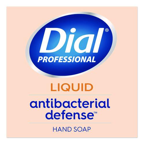 Image of Dial® Professional 1700035470 Antibacterial Defense Gold Hand Soap + Aloe, Original Scent, 11 oz Pump Bottle, 12/Carton