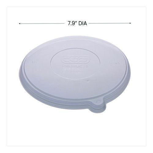 Image of Eco-Products® EP-BLRLID Worldview 100 Percent Recycled Content Lid, 7.93" Diameter x 0.6" h, Clear, 400/Carton