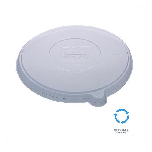 Image of Eco-Products® EP-BLRLID Worldview 100 Percent Recycled Content Lid, 7.93" Diameter x 0.6" h, Clear, 400/Carton