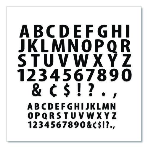 Image of ArtSkills® PA-1349 Poster and Bulletin Board Vinyl Letters and Numbers, 1" Tall Letters, 2" Tall Numbers, Black Characters, 250/Pack