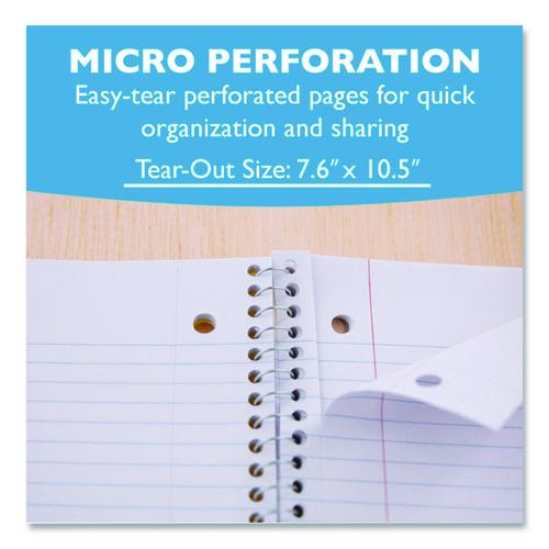Image of BAZIC® Products BAZ561 Spiral Notebooks, 3-Subject, Medium/College Rule, Randomly Assorted Cover Color, (120) 10.5 x 8 Sheets