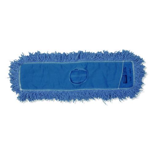 Image of Rubbermaid® Commercial FGJ25700BL00 Dust Mop Head, Synthetic Blend, 48" Width, Blue
