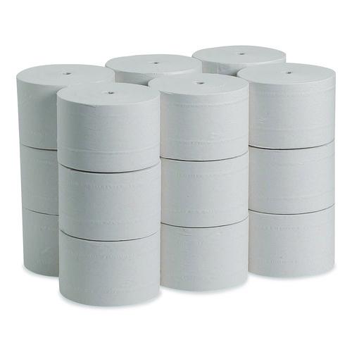 Image of Georgia Pacific® Professional 19378 Compact Coreless Bath Tissue, Septic Safe, 2-Ply, White, 1,500 Sheets/Roll, 18 Rolls/Carton