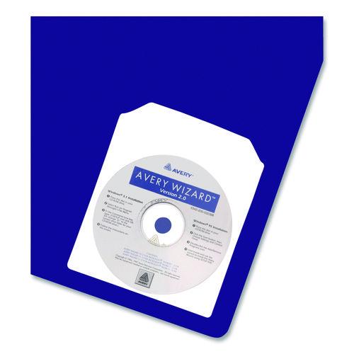 Image of Avery® 73721 Self-Adhesive Media Pockets, 1 Disc Capacity, Clear, 10/Pack