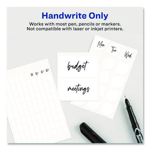 Image of Avery® 05429 Erasable Id Labels, Inkjet/laser Printers, 0.88 X 2.88, White, 8/sheet, 10 Sheets/pack