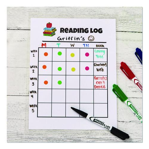 Image of Avery® 05793 Handwrite-Only Permanent Self-Adhesive Round Color-Coding Labels in Dispensers, 0.25" dia, Dark Blue, 450/Roll, (5793)