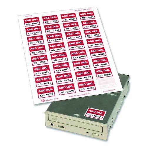 Image of Avery® 06570 Permanent Id Labels W/ Sure Feed Technology, Inkjet/laser Printers, 1.25 X 1.75, White, 32/sheet, 15 Sheets/pack