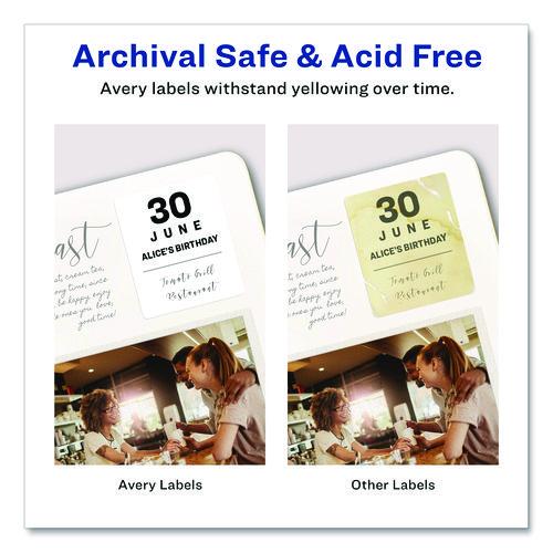 Image of Avery® 06570 Permanent Id Labels W/ Sure Feed Technology, Inkjet/laser Printers, 1.25 X 1.75, White, 32/sheet, 15 Sheets/pack