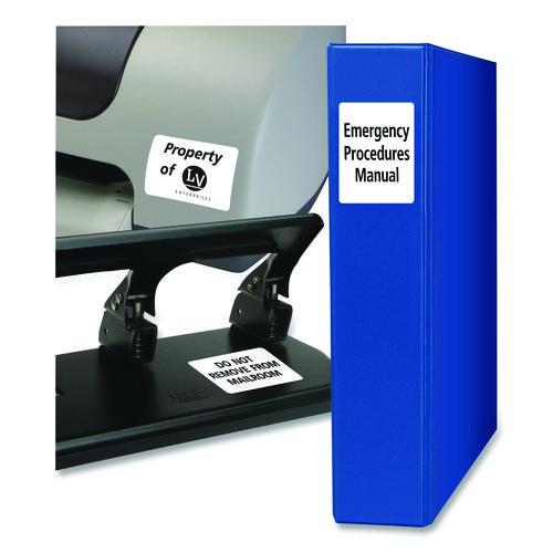 Image of Avery® 06570 Permanent Id Labels W/ Sure Feed Technology, Inkjet/laser Printers, 1.25 X 1.75, White, 32/sheet, 15 Sheets/pack