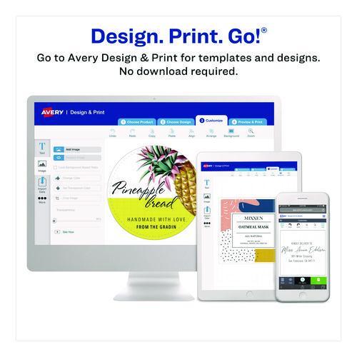 Image of Avery® 05215 Printable 4" X 6" - Permanent File Folder Labels, 0.69 X 3.44, White, 7/sheet, 36 Sheets/pack, (5215)