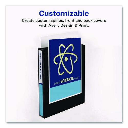 Image of Avery® 17141 Touchguard Protection Heavy-Duty View Binders With Slant Rings, 3 Rings, 1" Capacity, 11 X 8.5, White