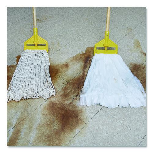 Image of Rubbermaid® Commercial 2025507 Disposable Mop, Nonwoven Fiber, #24, 5" Headband, White
