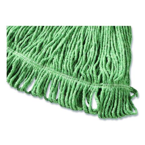Image of Rubbermaid® Commercial FGD21206GR00 Super Stitch Blend Mop, Cotton/Synthetic, Medium, Green