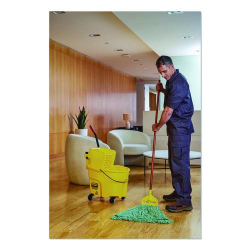 Image of Rubbermaid® Commercial FGD21206GR00 Super Stitch Blend Mop, Cotton/Synthetic, Medium, Green