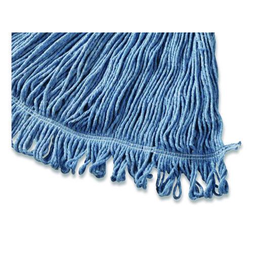Image of Rubbermaid® Commercial FGD21306BL00 Super Stitch Blend Mop, Cotton/Synthetic, Blue
