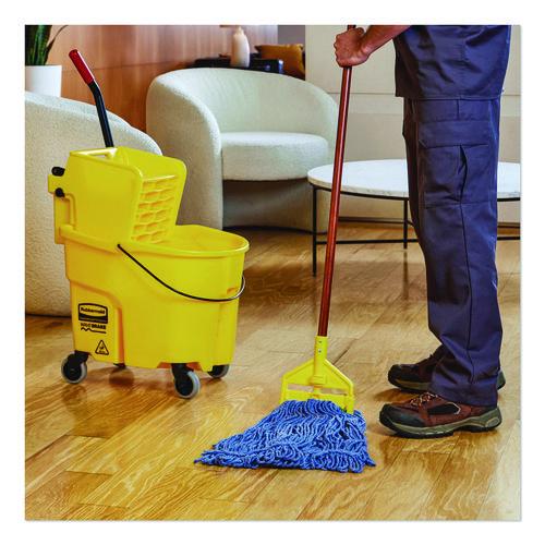 Image of Rubbermaid® Commercial FGD21306BL00 Super Stitch Blend Mop, Cotton/Synthetic, Blue