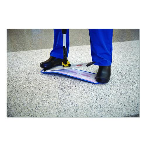 Image of Rubbermaid® Commercial HYGEN FGQ41000BL00 Microfiber Wet Mop Pad, 18", Blue