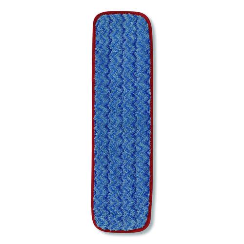 Image of Rubbermaid® Commercial HYGEN FGQ41000RD00 Microfiber Wet Mop Pad, 18", Red, 12/Carton
